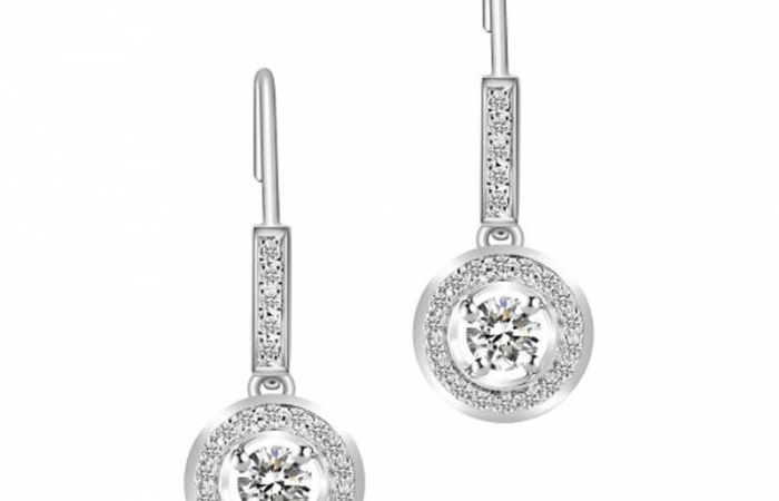 ENZO钻石系列SHOWY 炫耀系列18K白金镶钻石耳环