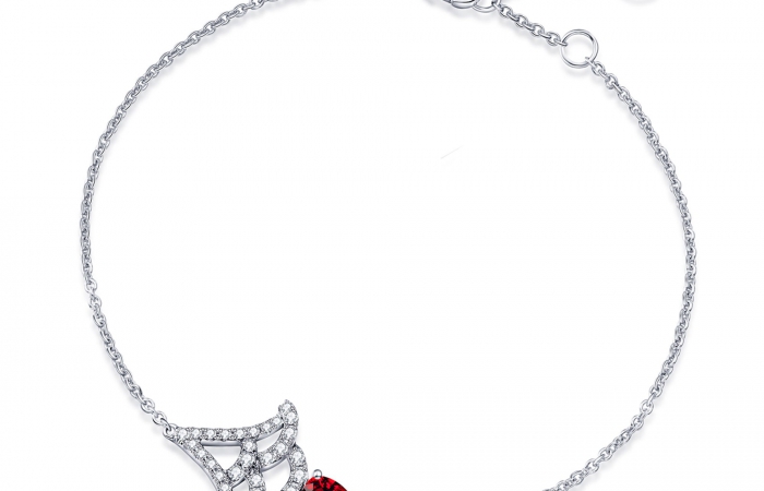 ENZO彩宝系列RAINBOW 彩虹系列Peplum 舞裙系列18K金镶嵌钻石红宝石手链