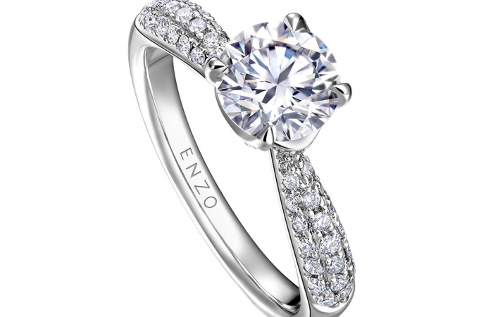 ENZO经典钻石系列银河之眸18K白金钻石戒指