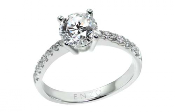 ENZO经典钻石系列好望角系列18K白金好望角系列钻石戒指