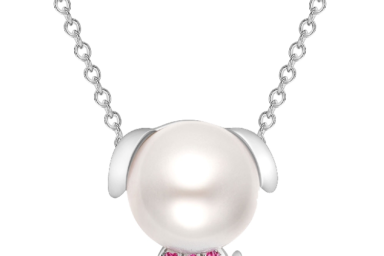 ENZO彩宝系列MOMENT 纪念系列18K金镶珍珠粉色石榴石吊坠