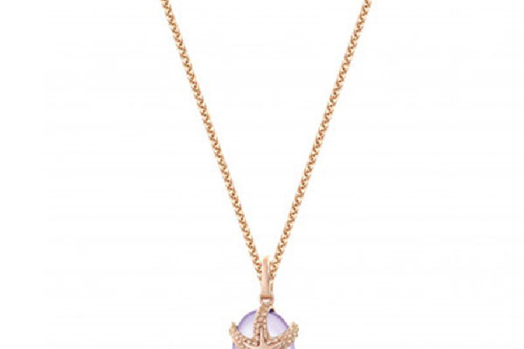 ENZO钻石系列MOMENT 纪念系列18K玫瑰金镶紫晶吊坠