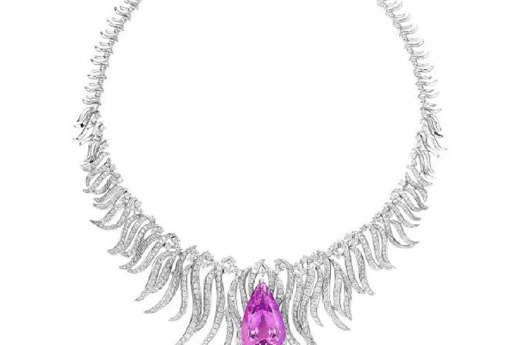 ENZO HIGH JEWELRY 高级珠宝系列18K白金镶锂辉石及钻石项链