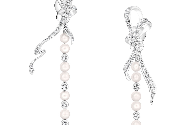 ENZO HIGH JEWELRY 高级珠宝系列18K金镶珍珠及钻石耳饰