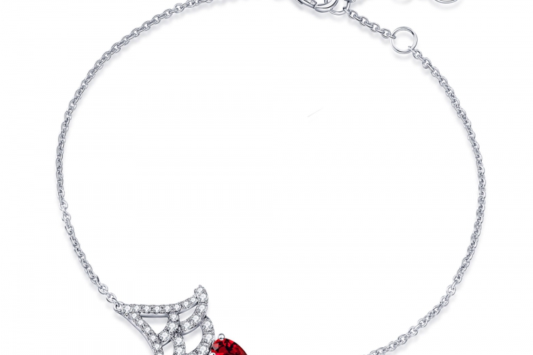 ENZO彩宝系列RAINBOW 彩虹系列Peplum 舞裙系列18K金镶嵌钻石红宝石手链