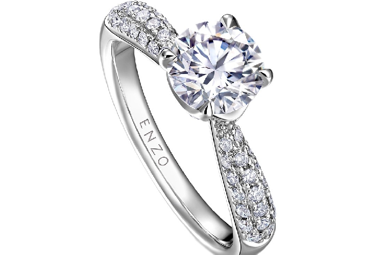 ENZO经典钻石系列银河之眸18K白金钻石戒指