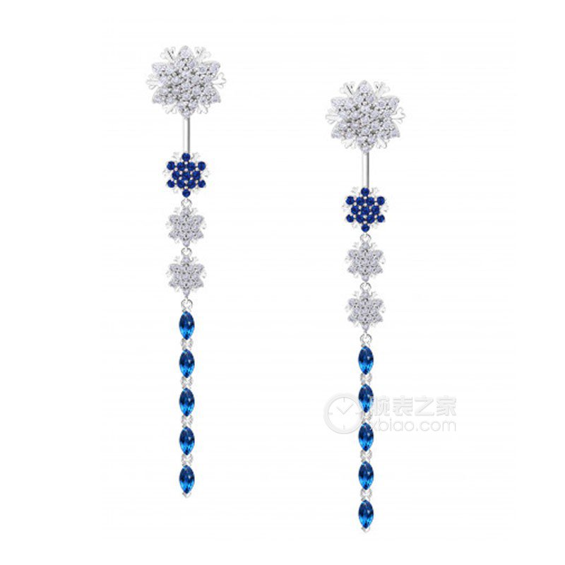 ENZO钻石系列18K白金镶蓝宝石及钻石耳饰耳饰