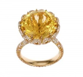 萧邦高级珠宝系列黄钻戒指戒指