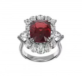 萧邦高级珠宝系列高级珠宝红钻戒指 戒指