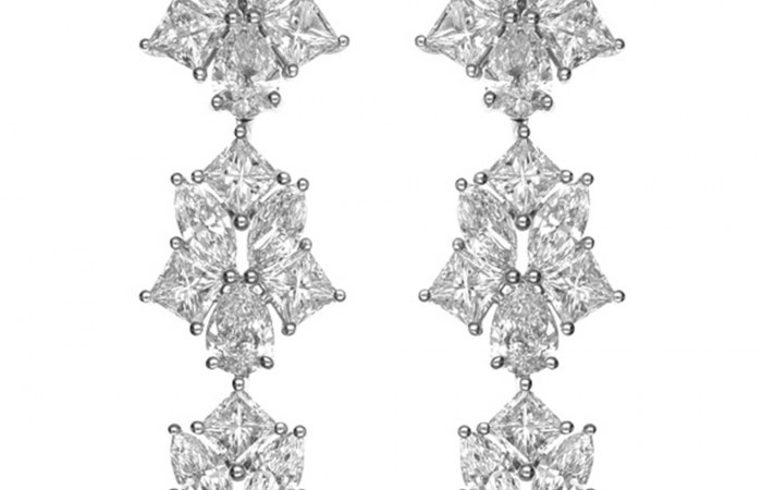 萧邦高级珠宝系列三节式耳环