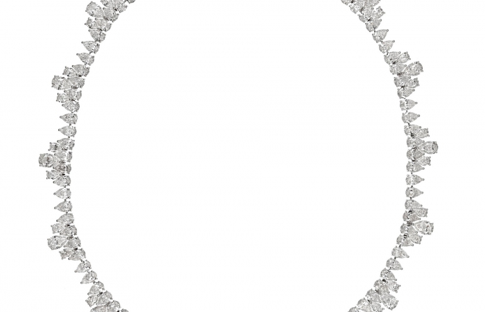 萧邦高级珠宝系列白金镶钻项链