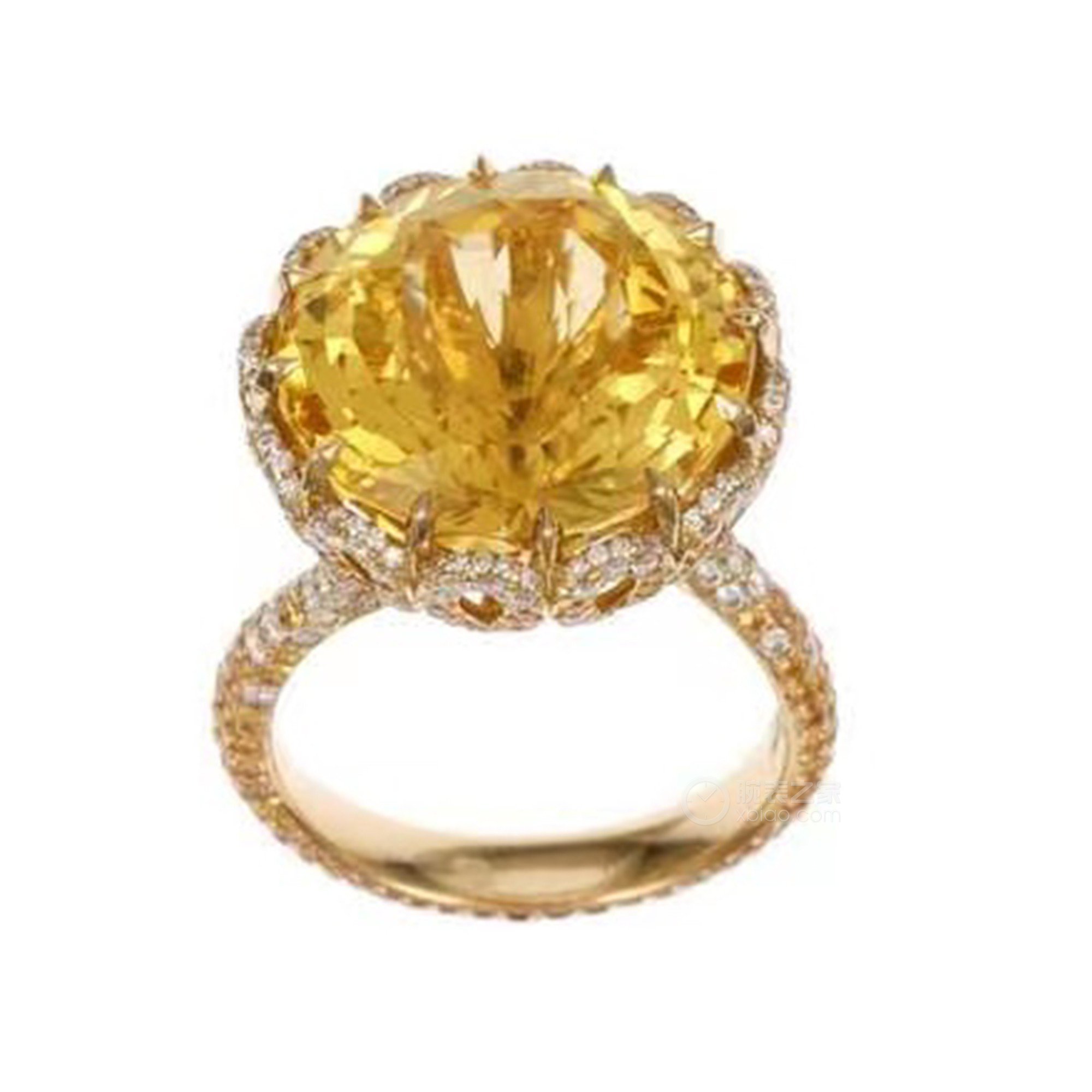 萧邦高级珠宝系列黄钻戒指戒指