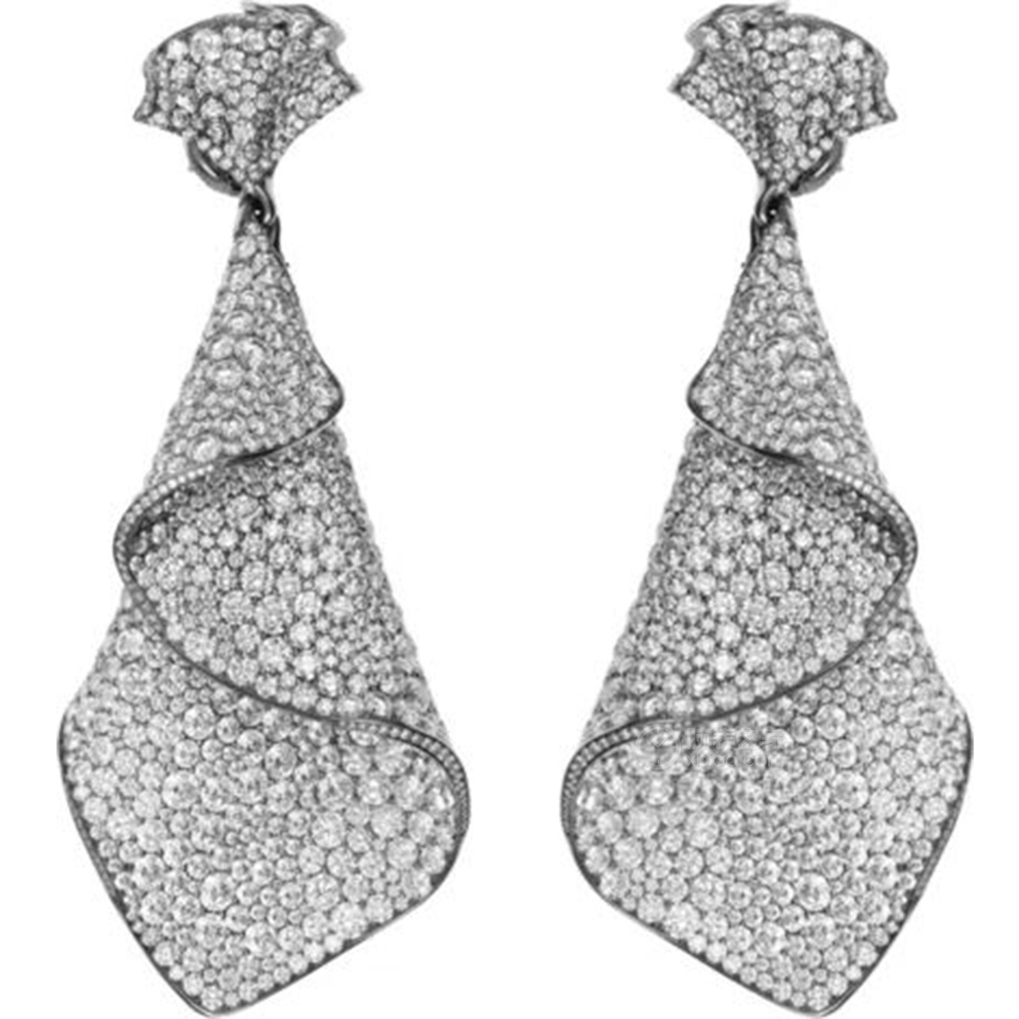 萧邦高级珠宝系列钛金属耳环耳饰