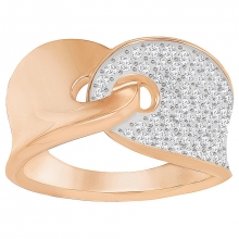 施华洛世奇GUARDIAN 戒指, 白色, 镀玫瑰金色