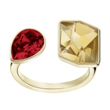 施华洛世奇ATELIER SWAROVSKI PRISMA 戒指, 彩色设计, 镀金色
