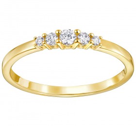 施华洛世奇FRISSON 戒指, 白色, 镀金色戒指