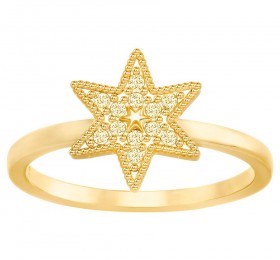施华洛世奇 FIELD STAR 戒指, 金色, 镀金色 戒指