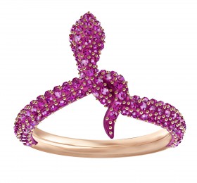 施华洛世奇LESLIE 戒指, 紫红色, 镀玫瑰金色 戒指