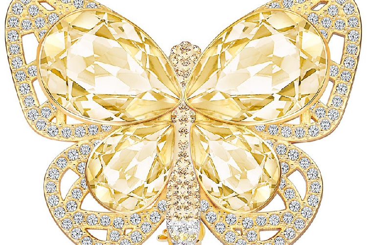 施华洛世奇亚洲专属系列GINA 胸针, 金色