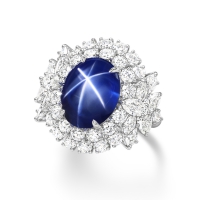 海瑞温斯顿MARVELOUS CREATIONS 高级珠宝星光蓝宝石戒指