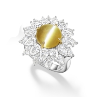 海瑞温斯顿MARVELOUS CREATIONS 高级珠宝猫眼金绿宝石戒指