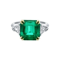 海瑞温斯顿CLASSIC WINSTON系列Classic Winston系列祖母绿型切工祖母绿宝石戒指
