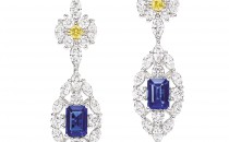 海瑞温斯顿THE NEW YORK COLLECTION 系列CITY LIGHTS蓝宝石、黄钻配钻石垂坠式耳环(CITYLIGHTS蓝宝石、黄钻配钻石垂坠式耳环CITYLIGHTS蓝宝石、黄钻配钻石垂坠式耳环)耳饰