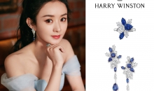 海瑞温斯顿SECRETS高级珠宝系列蓝宝石与钻石耳环