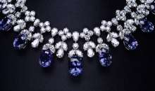 海瑞温斯顿INCREDIBLES高级珠宝系列Cascading 蓝宝石钻石项链