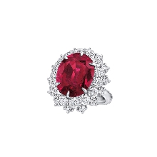 海瑞温斯顿INCREDIBLES高级珠宝系列红宝石和钻石戒指