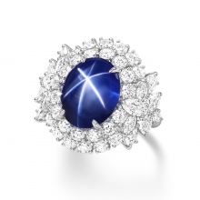 海瑞溫斯頓MARVELOUS CREATIONS 高級珠寶星光藍寶石戒指