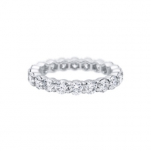 海瑞温斯顿爪镶式镶嵌圆形明亮式切工钻石戒环（20颗钻）