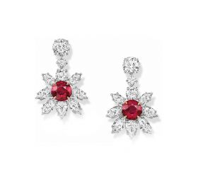 海瑞温斯顿INCREDIBLES高级珠宝系列红宝石耳饰