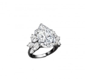 海瑞温斯顿经典温斯顿风格锦簇花环WINSTON™ CLUSTER钻石戒指