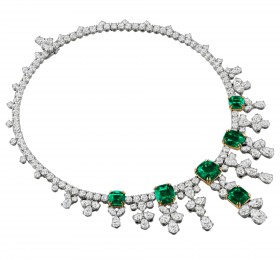 海瑞温斯顿INCREDIBLES高级珠宝系列祖母绿宝石钻滴项链 项链