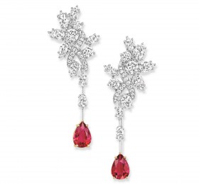 海瑞温斯顿SECRETS高级珠宝系列钻石耳环