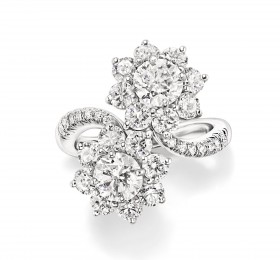 海瑞温斯顿SUNFLOWER珠宝系列Twin钻石戒指 戒指