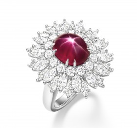 海瑞温斯顿MARVELOUS CREATIONS 高级珠宝星光红宝石戒指 戒指