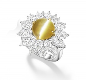 海瑞温斯顿MARVELOUS CREATIONS 高级珠宝猫眼金绿宝石戒指 戒指