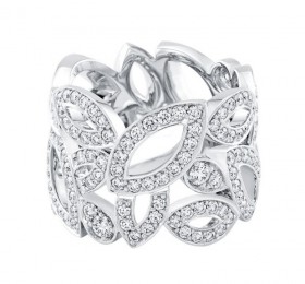 海瑞温斯顿LILY CLUSTER珠宝系列 Lily Cluster宽版钻石戒指 戒指