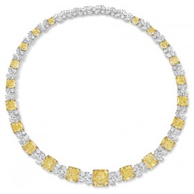 海瑞温斯顿INCREDIBLES高级珠宝系列黄钻项链