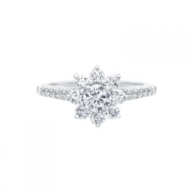 海瑞温斯顿SUNFLOWER珠宝系列Sunflower小型钻石戒指