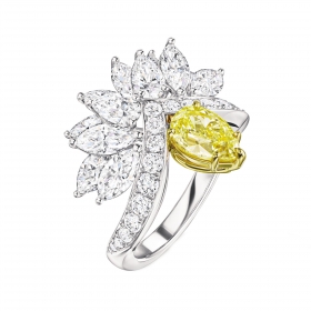 海瑞温斯顿THE NEW YORK COLLECTION 系列EAGLE系列EAGLE黄钻配钻石戒指