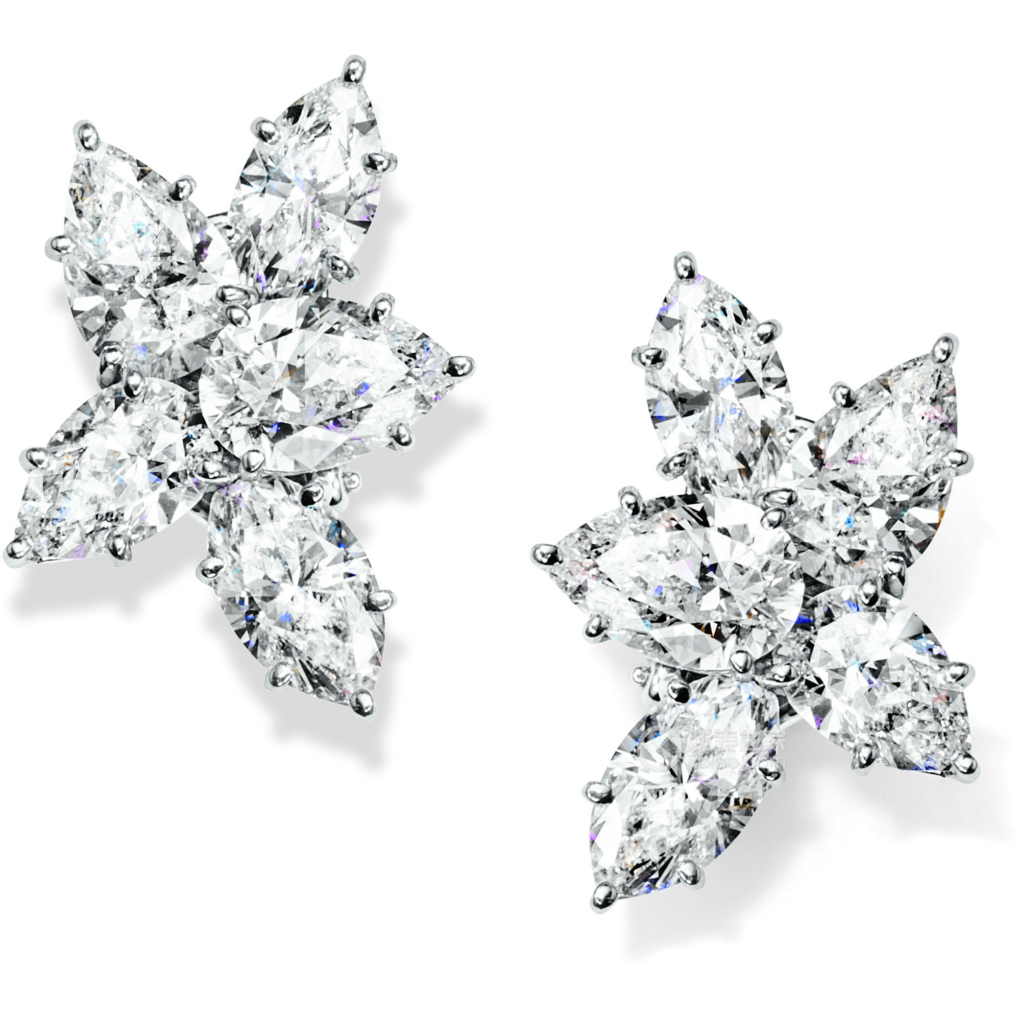海瑞温斯顿WINSTON CLUSTER珠宝系列 锦簇Winston Cluster系列钻石耳环耳饰