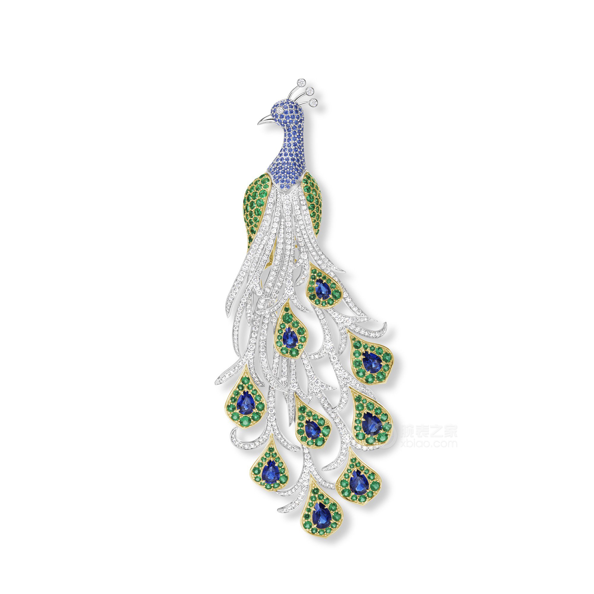 海瑞温斯顿MARVELOUS CREATIONS 高级珠宝Peacock胸针胸针