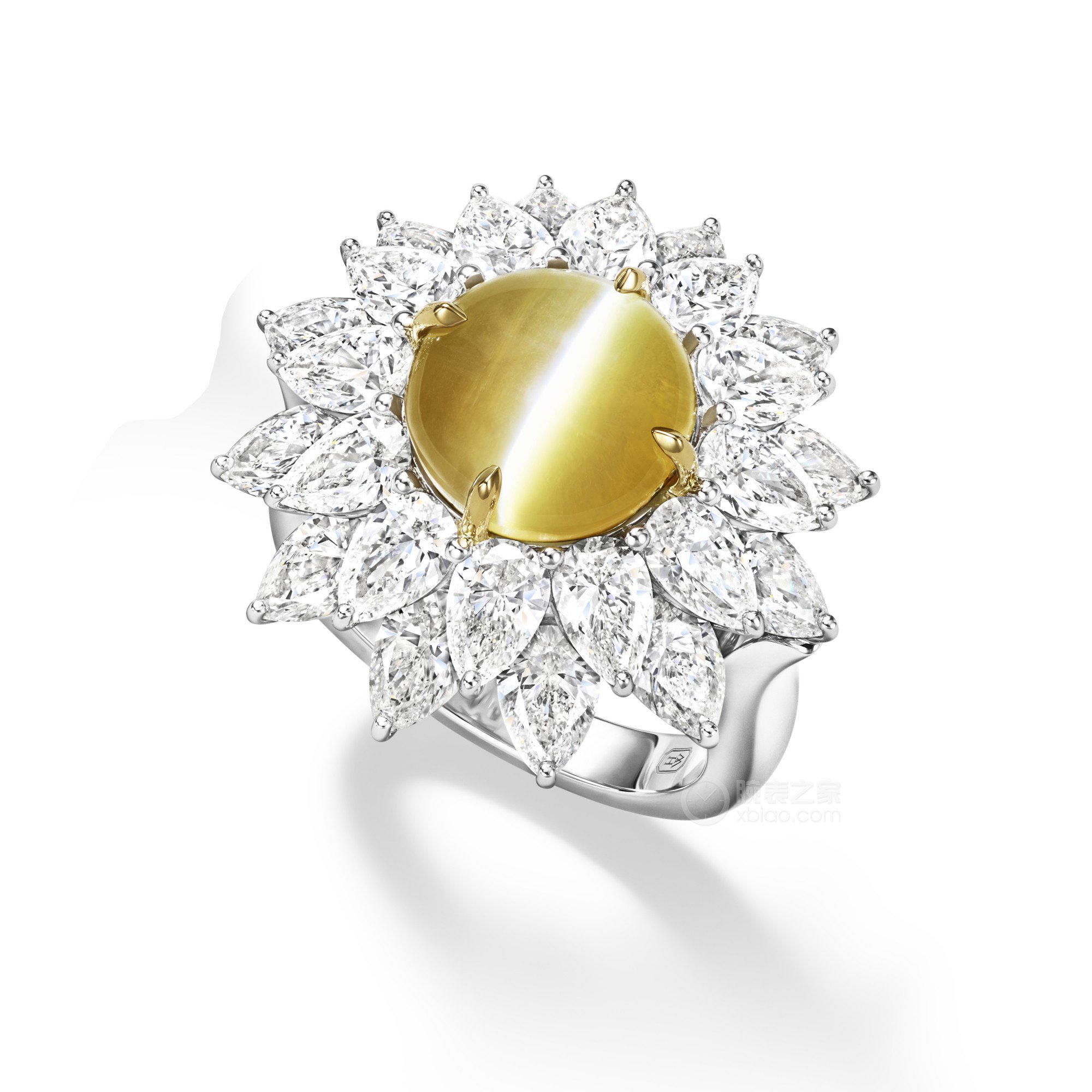 海瑞温斯顿MARVELOUS CREATIONS 高级珠宝猫眼金绿宝石戒指戒指