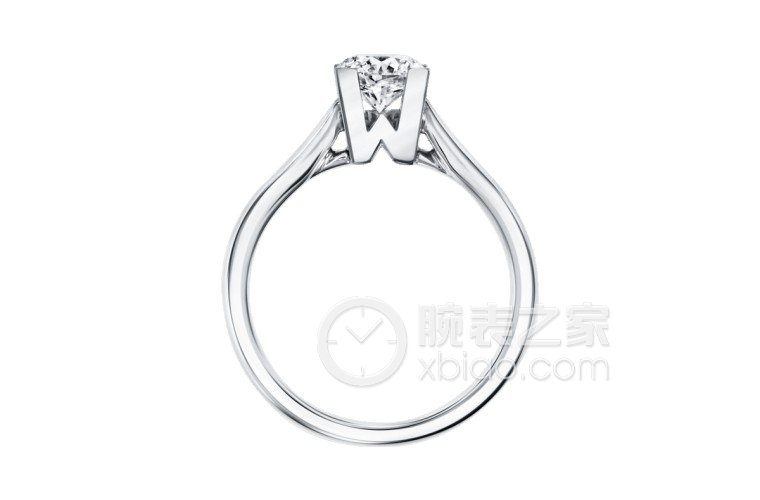 海瑞温斯顿海瑞温斯顿标志圆形明亮式切工钻石订婚戒指戒指
