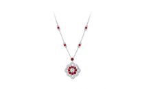 格拉夫ROSETTERosette 吊坠（红宝石）(Rosette吊坠（红宝石）Rosette吊坠（红宝石）)项链