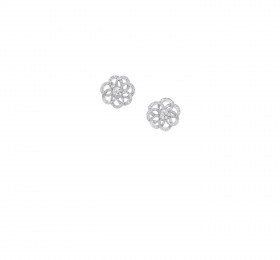 格拉夫INSPIRED BY TWOMBLY梯形和圆形钻石耳环官方图
