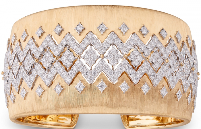 布契拉提高级珠宝Mosaico Collection Cuff Bracelet